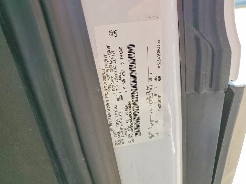 55531596 :رقم المزاد ، 1FDBW5Z88NKA39696 vin ، 2022 Ford Transit مزاد بيع