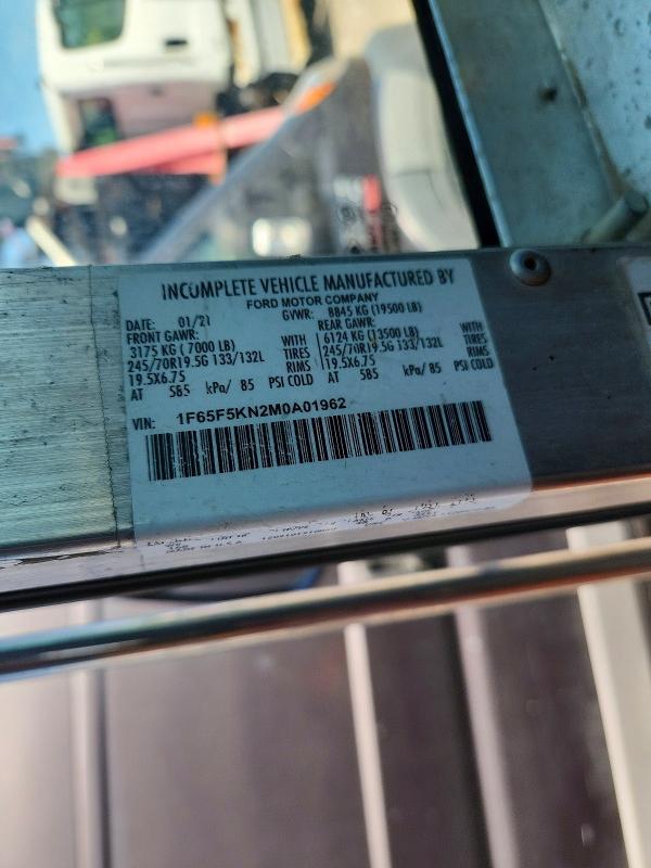 Aukcja sprzedaży 2021 Ford F59, vin: 1F65F5KN2M0A01962, numer aukcji: 55447536