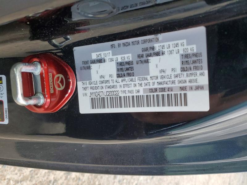 Продаж на аукціоні авто 2018 Mazda Mx-5 Miata, vin: JM1NDAD7XJ0200022, номер лоту: 56763346