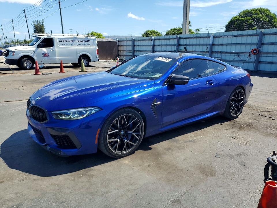 2022 Bmw M8 მანქანა იყიდება აუქციონზე, vin: WBSAE0C0XNCH45244, აუქციონის ნომერი: 57418596