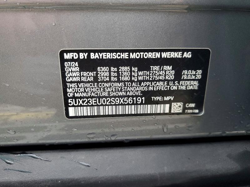 Aukcja sprzedaży 2025 Bmw X5, vin: 5UX23EU02S9X56191, numer aukcji: 57025256