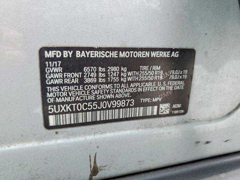 Aukcja sprzedaży 2018 Bmw X5, vin: 5UXKT0C55J0V99873, numer aukcji: 57953936