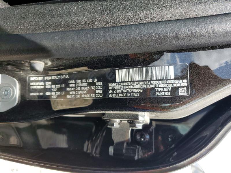 Aukcja sprzedaży 2019 Fiat 500x, vin: ZFBNFYA17KP769649, numer aukcji: 58544906