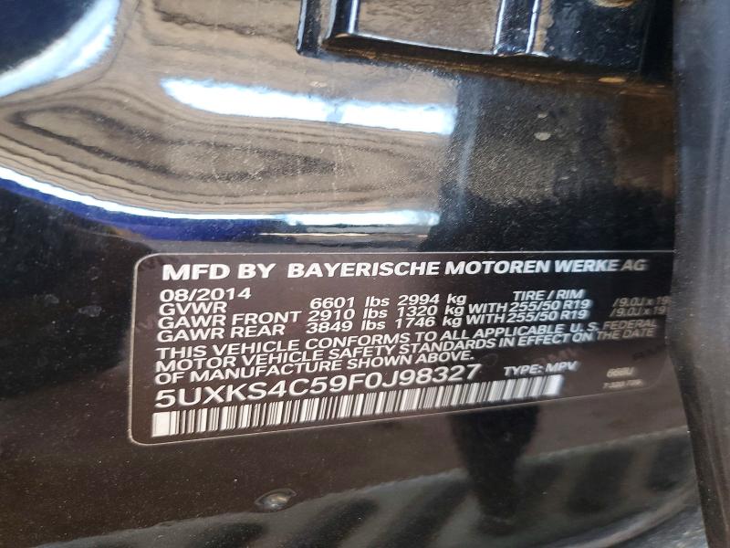 Aukcja sprzedaży 2015 Bmw X5, vin: 5UXKS4C59F0J98327, numer aukcji: 58325396