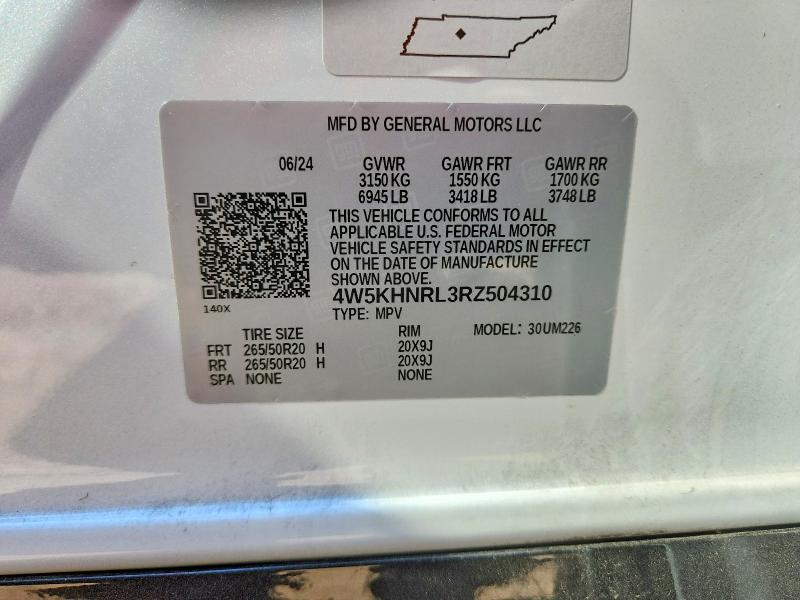 Aukcja sprzedaży 2024 Acura Zdx, vin: 4W5KHNRL3RZ504310, numer aukcji: 58649816