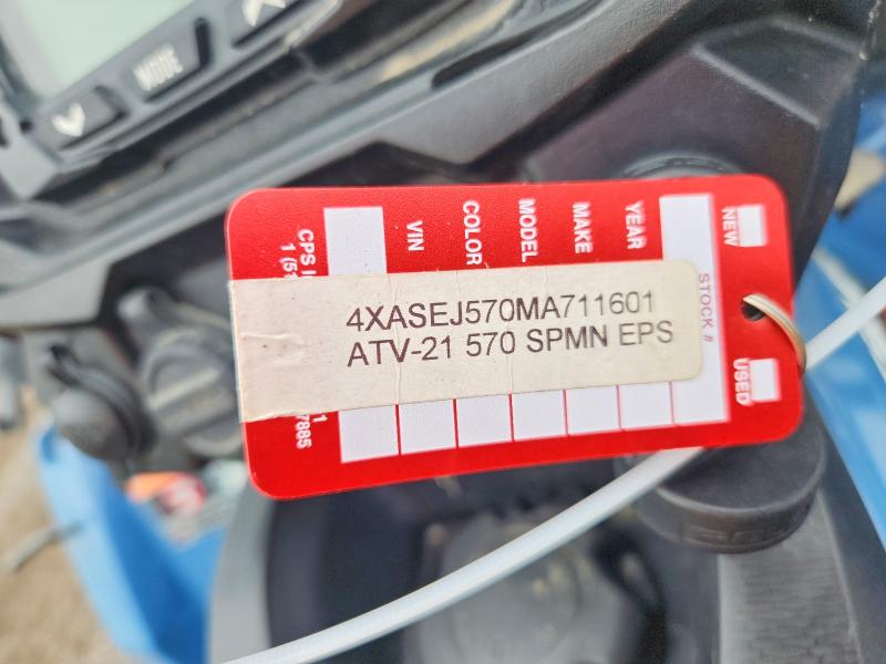 Продажа на аукционе авто 2021 Polaris Sporstman, vin: 4XASEJ570MA711601, номер лота: 56343066