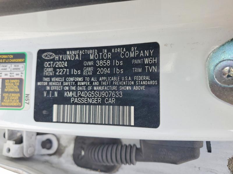 2025 Hyundai Elantra მანქანა იყიდება აუქციონზე, vin: KMHLP4DG5SU907633, აუქციონის ნომერი: 79134555