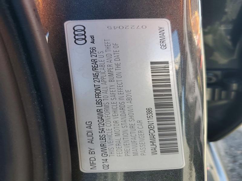 2014 Audi A6 მანქანა იყიდება აუქციონზე, vin: WAUHMAFCXEN115386, აუქციონის ნომერი: 55451176