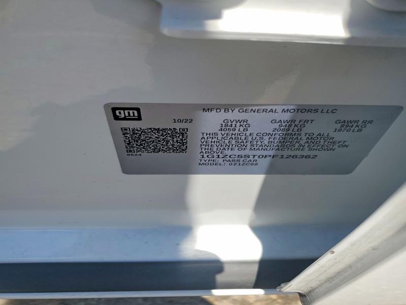 2023 Chevrolet Malibu მანქანა იყიდება აუქციონზე, vin: 1G1ZC5ST0PF126362, აუქციონის ნომერი: 58578746