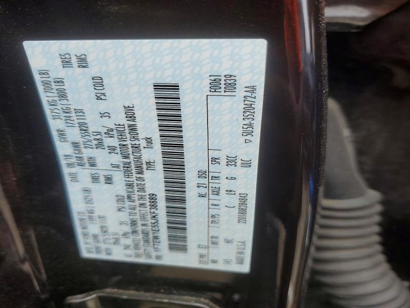 Aukcja sprzedaży 2018 Ford F150, vin: 1FTEW1E55JKF38889, numer aukcji: 57429526