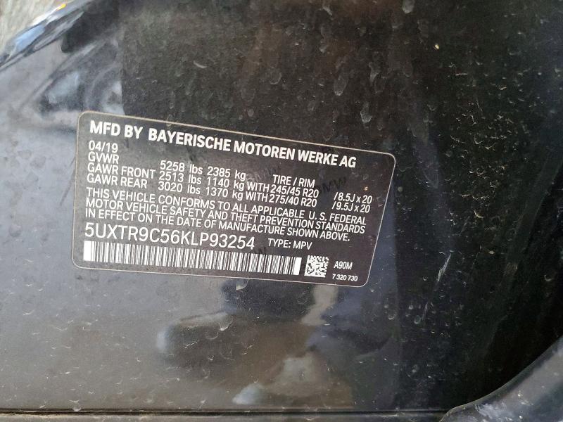 Продаж на аукціоні авто 2019 Bmw X3, vin: 5UXTR9C56KLP93254, номер лоту: 57844786