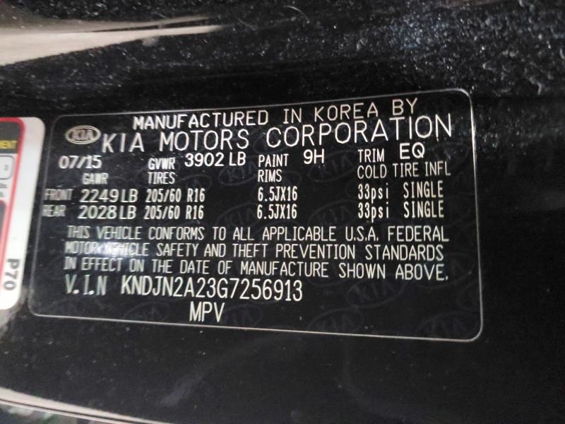 58548266 :رقم المزاد ، KNDJN2A23G7256913 vin ، 2016 Kia Soul مزاد بيع