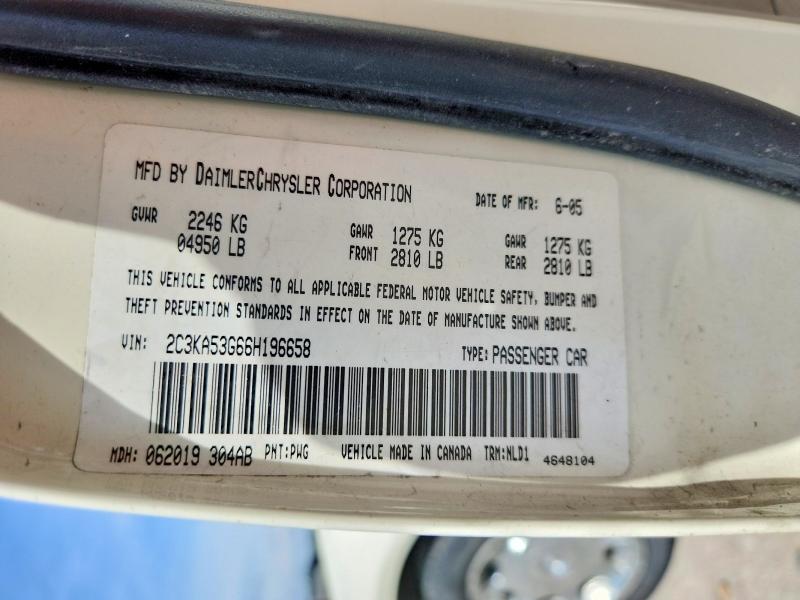 Aukcja sprzedaży 2006 Chrysler 300, vin: 2C3KA53G66H196658, numer aukcji: 56257376