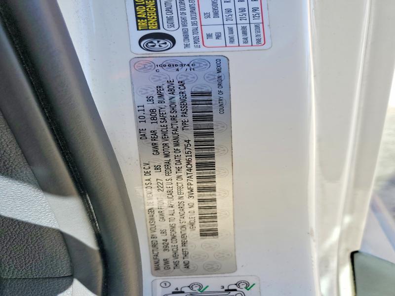 58623566 :رقم المزاد ، 3VWFP7AT4CM615754 vin ، 2012 Volkswagen Beetle مزاد بيع