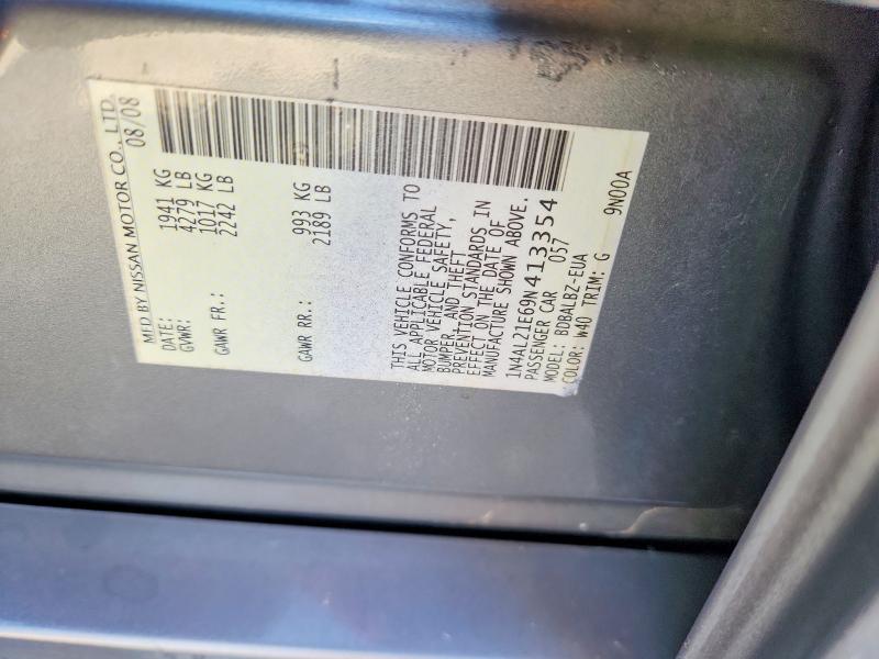 58612316 :رقم المزاد ، 1N4AL21E69N413354 vin ، 2009 Nissan Altima مزاد بيع