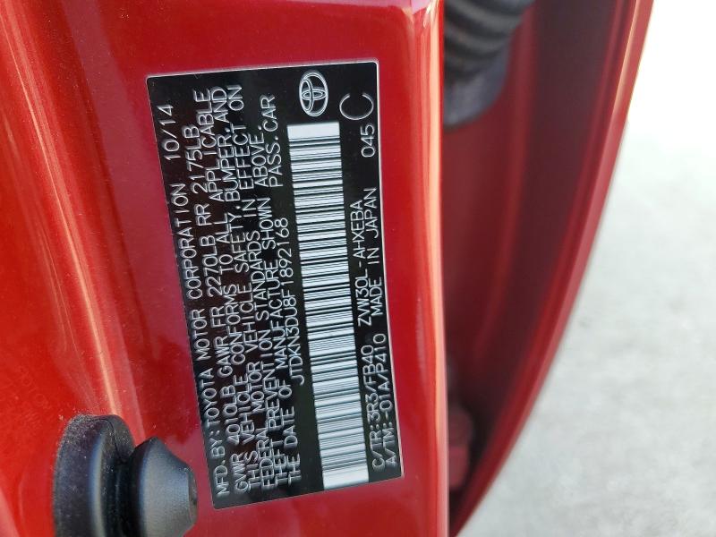 Продажа на аукционе авто 2015 Toyota Prius, vin: JTDKN3DU8F1892168, номер лота: 57756506