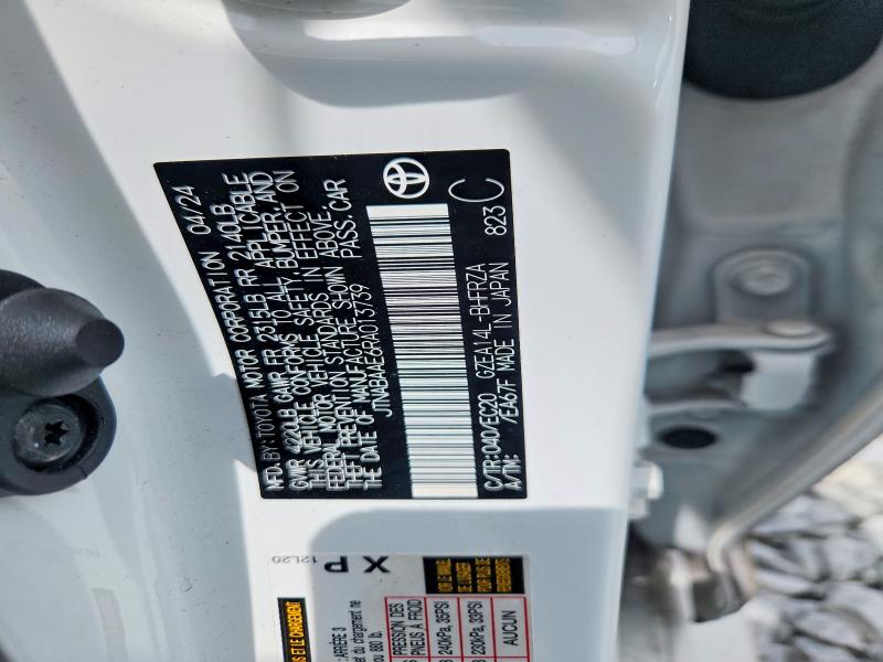 Продажа на аукционе авто 2024 Toyota Gr Corolla, vin: JTNABAAE6RA013739, номер лота: 56959136