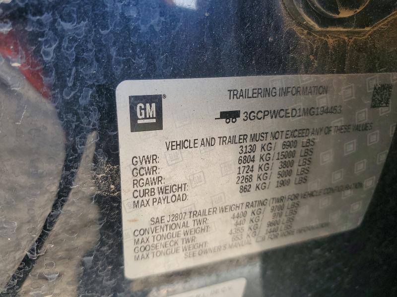 Продажа на аукционе авто 2021 Chevrolet Silverado, vin: 3GCPWCED1MG194453, номер лота: 57874156