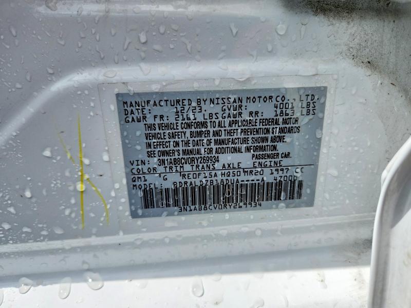 56083266 :رقم المزاد ، 3N1AB8CV0RY269934 vin ، 2024 Nissan Sentra مزاد بيع
