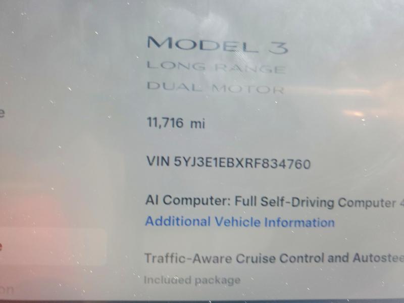 Продажа на аукционе авто 2024 Tesla Model 3, vin: 5YJ3E1EBXRF834760, номер лота: 55636606