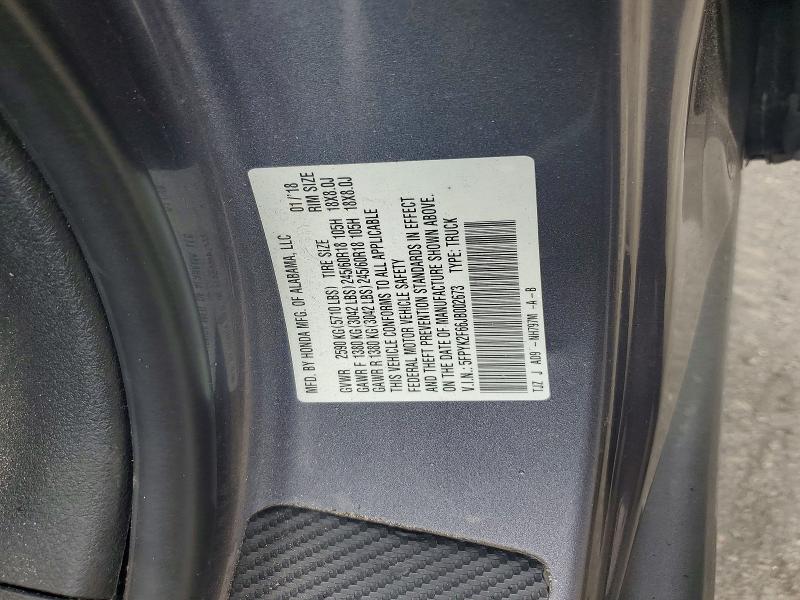 55958526 :رقم المزاد ، 5FPYK2F66JB002673 vin ، 2018 Honda Ridgeline مزاد بيع