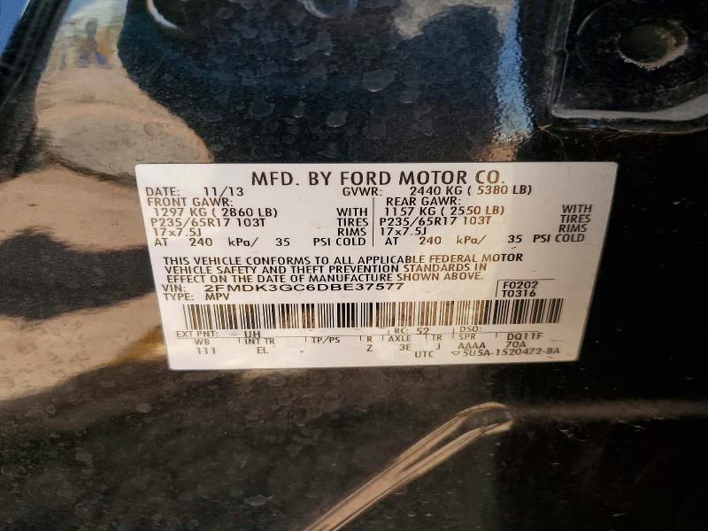 Продажа на аукционе авто 2013 Ford Edge, vin: 2FMDK3GC6DBE37577, номер лота: 57962446