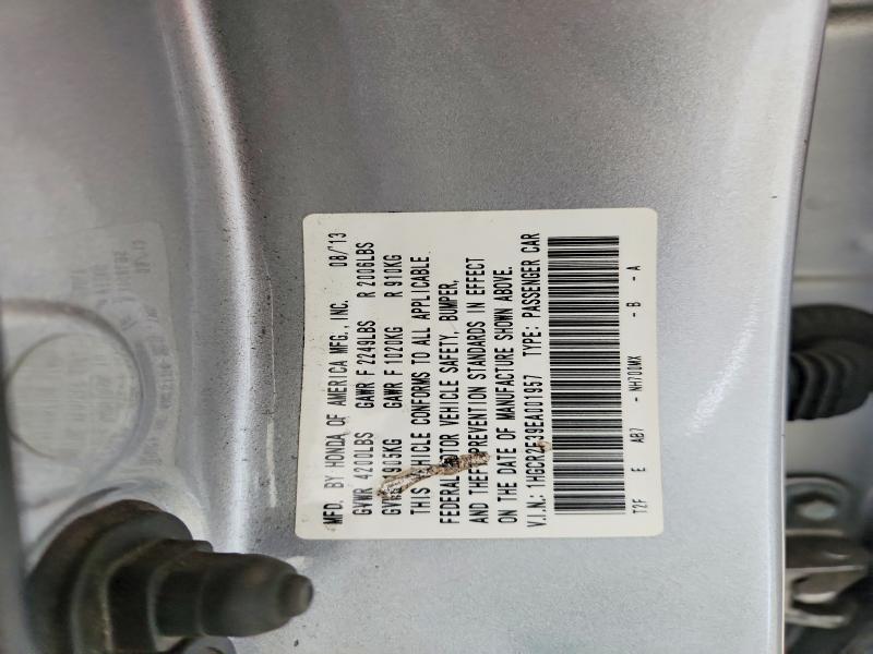 56221336 :رقم المزاد ، 1HGCR2F39EA001957 vin ، 2014 Honda Accord مزاد بيع