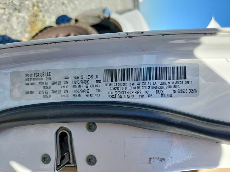 Продажа на аукционе авто 2015 Ram 3500, vin: 3C63R3MLXFG616826, номер лота: 56685556