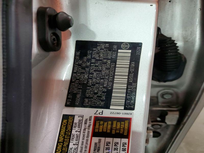 Продаж на аукціоні авто 2012 Toyota Camry, vin: 4T4BF1FK1CR233163, номер лоту: 56036756