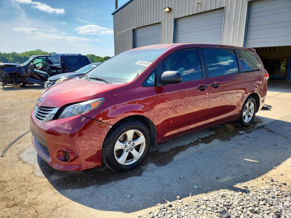 55891606 :رقم المزاد ، 5TDZK3DC9DS281841 vin ، 2013 Toyota Sienna مزاد بيع