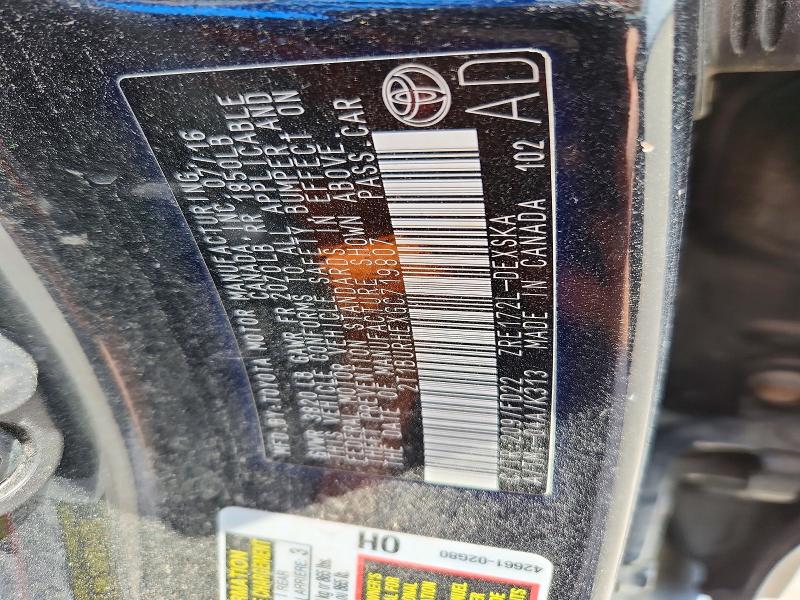 55456916 :رقم المزاد ، 2T1BURHEXGC719807 vin ، 2016 Toyota Corolla مزاد بيع