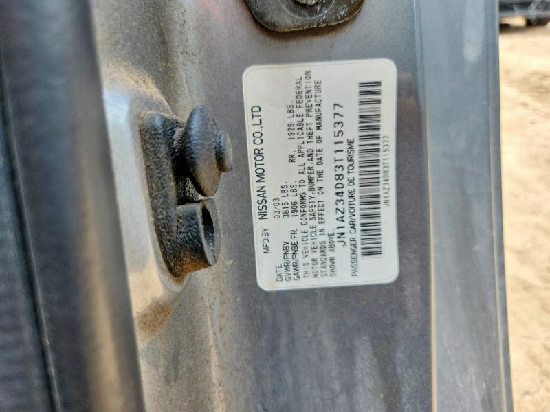 Aukcja sprzedaży 2003 Nissan 350z, vin: JN1AZ34D83T115377, numer aukcji: 57241586