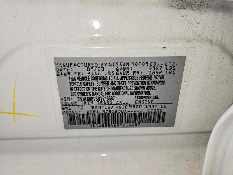 Aukcja sprzedaży 2024 Nissan Sentra, vin: 3N1AB8BV6RY216687, numer aukcji: 58093886
