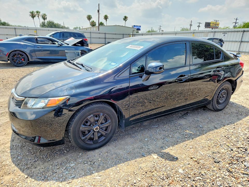 56000806 :رقم المزاد ، 19XFB2F57CE107738 vin ، 2012 Honda Civic مزاد بيع