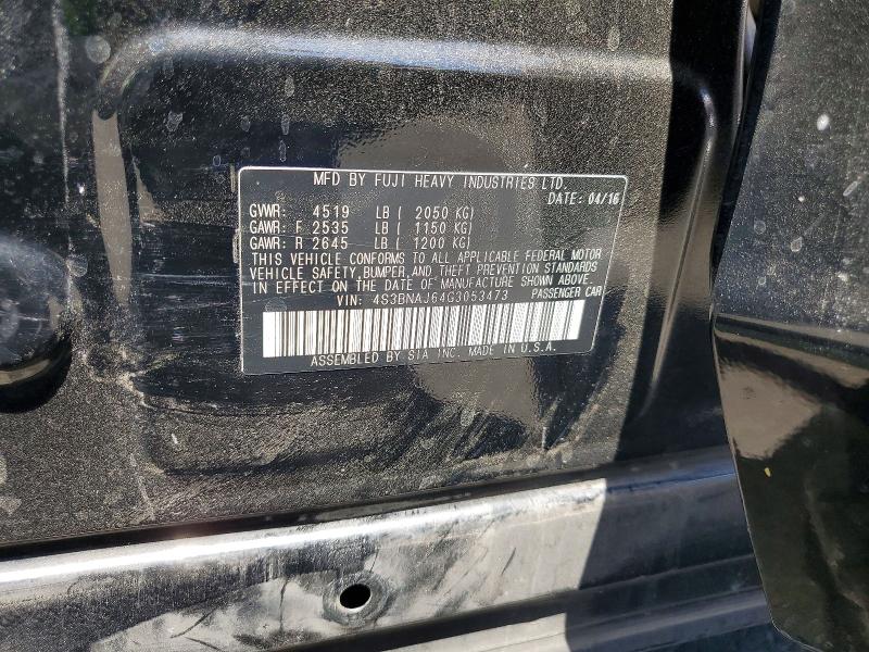 Продаж на аукціоні авто 2016 Subaru Legacy, vin: 4S3BNAJ64G3053473, номер лоту: 57439946