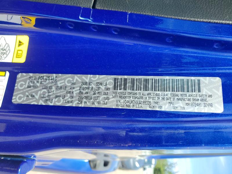 Продаж на аукціоні авто 2018 Jeep Wrangler Unlimited, vin: 1C4HJXEN9JW199335, номер лоту: 57547156
