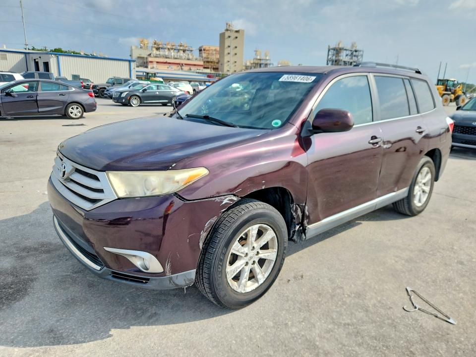 2012 Toyota Highlander მანქანა იყიდება აუქციონზე, vin: 5TDZA3EH1CS020991, აუქციონის ნომერი: 58961406