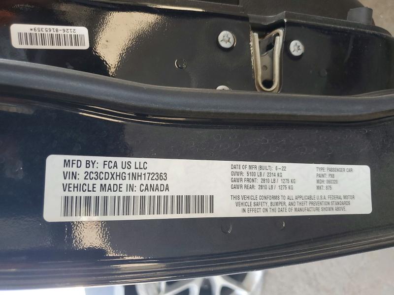 Aukcja sprzedaży 2022 Dodge Charger, vin: 2C3CDXHG1NH172363, numer aukcji: 59252916