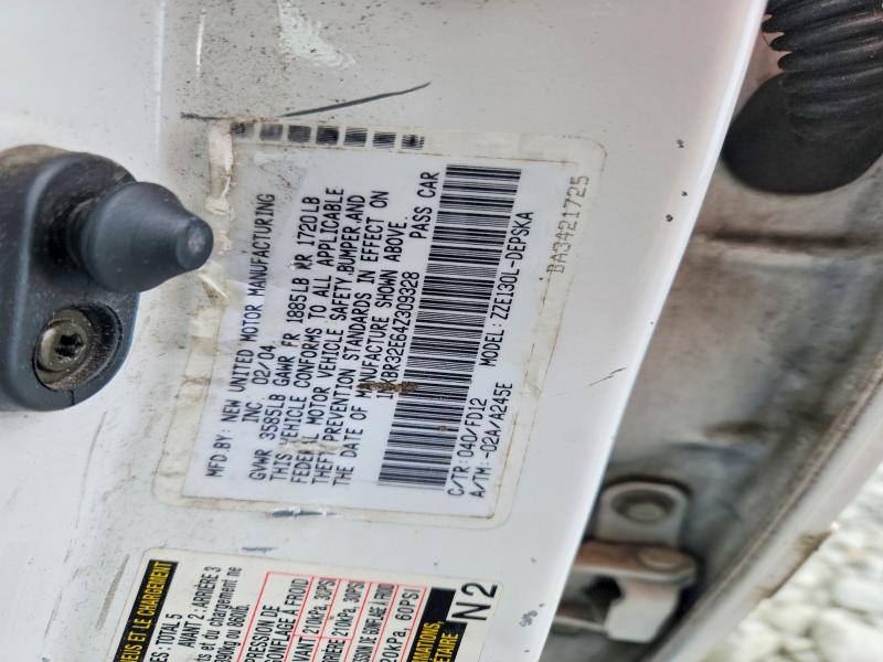 55795206 :رقم المزاد ، 1NXBR32E64Z309328 vin ، 2004 Toyota Corolla مزاد بيع
