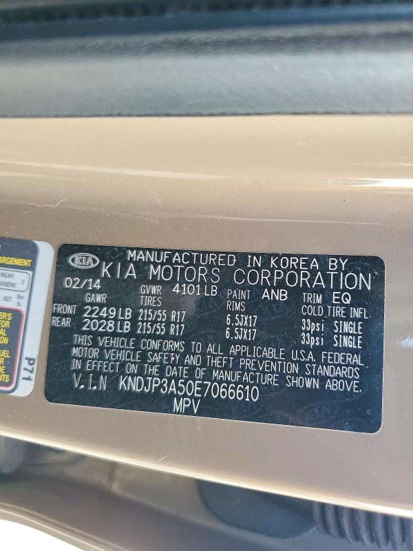 Продаж на аукціоні авто 2014 Kia Soul, vin: KNDJP3A50E7066610, номер лоту: 58686146