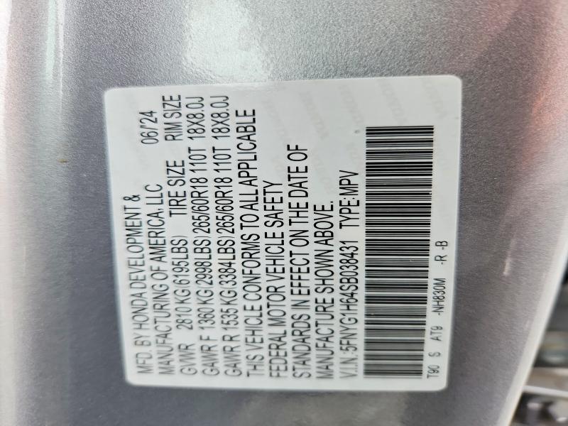 Aukcja sprzedaży 2025 Honda Pilot, vin: 5FNYG1H64SB038431, numer aukcji: 55540566