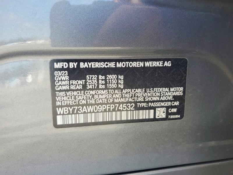 Продаж на аукціоні авто 2023 Bmw I4, vin: WBY73AW09PFP74532, номер лоту: 56324576