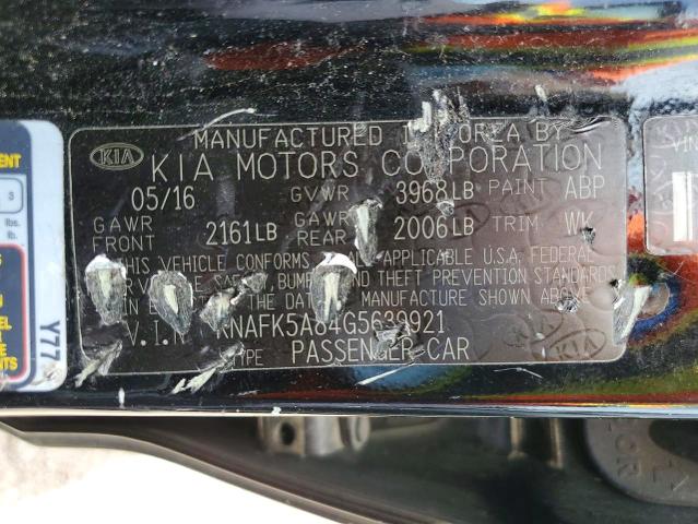 2016 Kia Forte მანქანა იყიდება აუქციონზე, vin: KNAFK5A84G5639921, აუქციონის ნომერი: 58794836