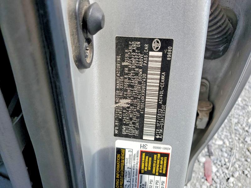 Aukcja sprzedaży 2009 Toyota Camry, vin: 4T1BE46KX9U807430, numer aukcji: 58287386