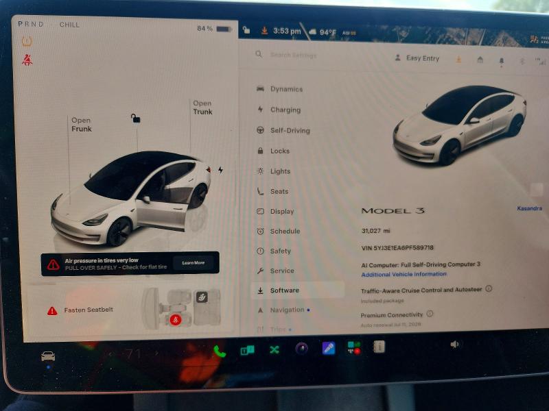 Aukcja sprzedaży 2023 Tesla Model 3, vin: 5YJ3E1EA6PF589718, numer aukcji: 56411156