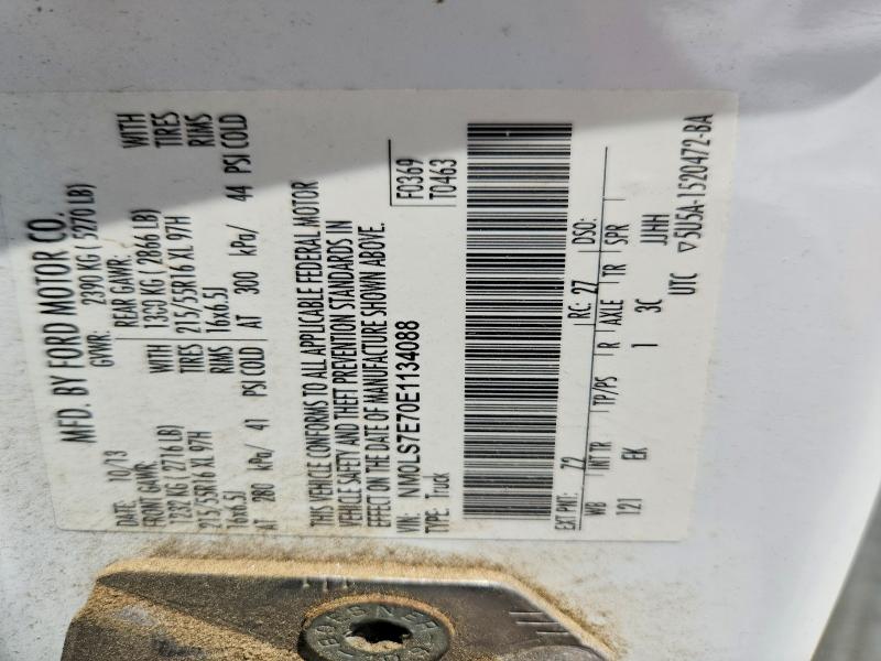 Продаж на аукціоні авто 2014 Ford Transit Connect, vin: NM0LS7E70E1134088, номер лоту: 56361296