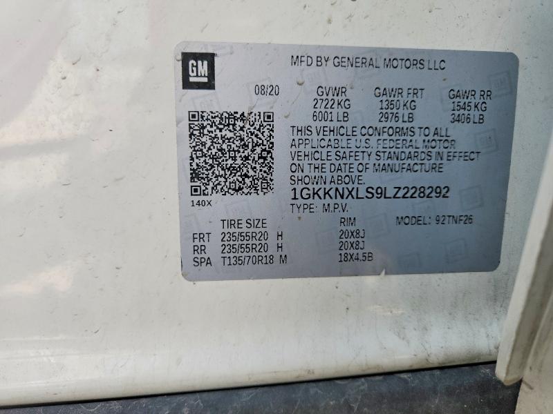 Продажа на аукционе авто 2020 Gmc Acadia, vin: 1GKKNXLS9LZ228292, номер лота: 59051236