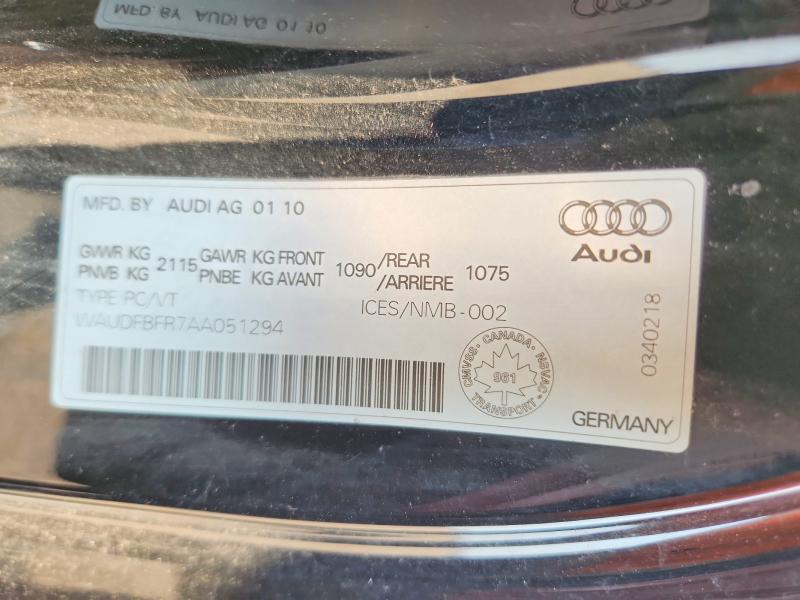 Aukcja sprzedaży 2010 Audi A5, vin: WAUDFBFR7AA051294, numer aukcji: 58719096