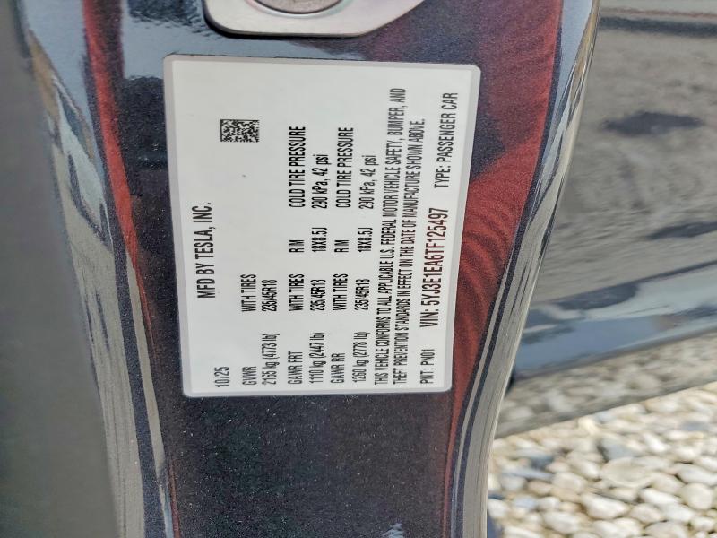 Продажа на аукционе авто 2026 Tesla Model 3, vin: 5YJ3E1EA6TF125497, номер лота: 58391296
