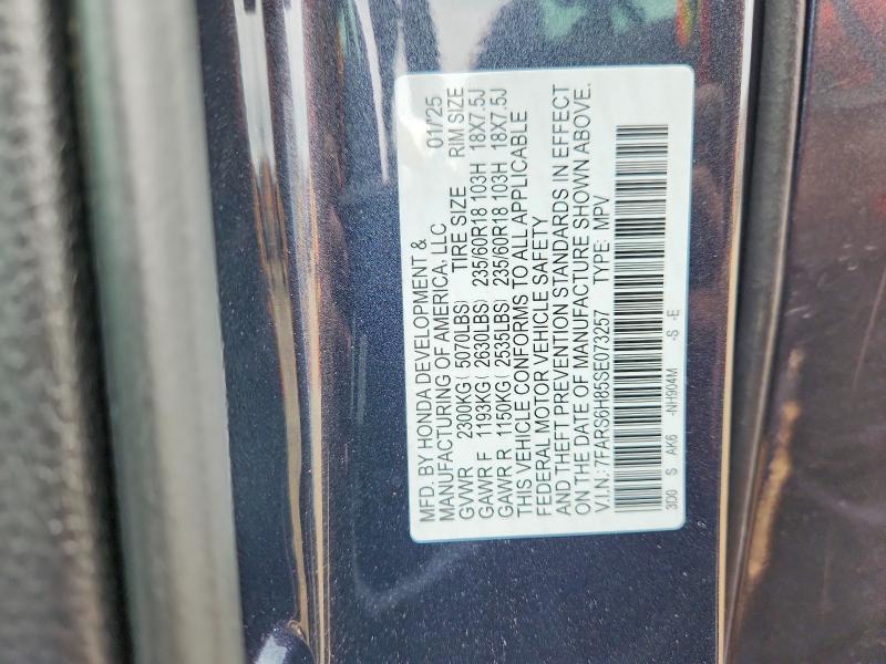 Aukcja sprzedaży 2025 Honda Cr-v, vin: 7FARS6H85SE073257, numer aukcji: 58075186